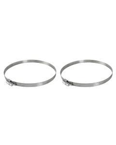 aFe Magnum FORCE Worm Gear Hose Clamps - 4-1/8in to 7in ID (Pair) - 59-01021-MA