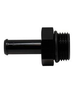 DeatschWerks 8AN ORB Male to 3/8in Male Barb Fitting (Incl O-Ring) - Anodized Matte Black - 6-02-0509-B