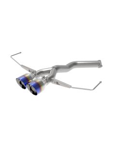 aFe Takeda 3in-2.5in 304 SS Axle-Back Exhaust w/Blue Flame Tip 19-20 Hyundai Veloster I4-1.6L(t) - 49-37012-L