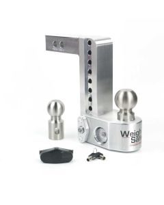 Weigh Safe 8in Drop Hitch w/Built-in Scale & 2in Shank (10K/12.5K GTWR) - Aluminum - WS8-2