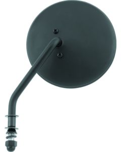 Bikers Choice Black 4 Inch Round Mirror Short Left Universal - 482775