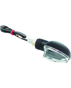 BikeMaster Ministalk Marker Light V-Shape - Black/Clear - 266010