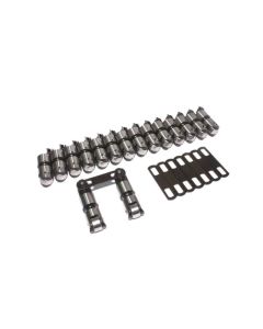 COMP Cams Mechanical Roller Lifters for AMC V8 Engines 1966-1991, Steel Construction, Black Finish, 1.600" Diameter, Solid Roller - 861-16