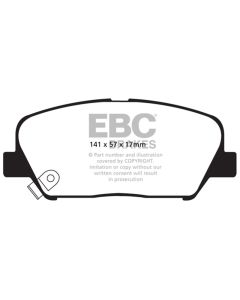 EBC 11-15 Kia Optima 2.0 Turbo Greenstuff Front Brake Pads - DP21856