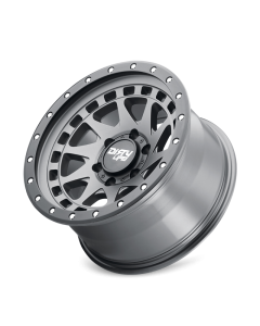 Dirty Life 9311 Enigma Pro 17x9/5x127 BP/-12mm Offset/71.5mm Hub Satin Graphite Wheel - Beadlock - 9311-7973MGT12