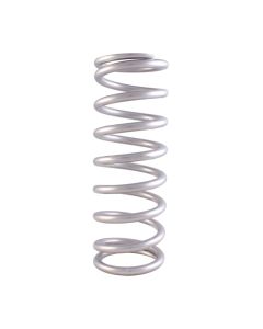 QA1 3-4/5in ID Tapered High Travel Pigtail Spring - 9in Length x 650lbs/in - Silver Powder Coated - 9HTSP650