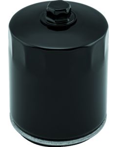 Twin Power Twin Cam and M8 Black Oil Filter With Nut Replaces H-D 63798-99 with Backflow Valve - 603615
