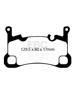 EBC 2018+ Porsche Cayenne (3rd Gen) 3.0L Turbo Extra Duty Rear Brake Pads - ED92380