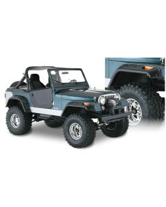 Bushwacker 59-83 Jeep CJ5 Cutout Style Flares 4pc - Black - 10910-07