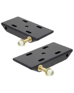 RockJock HD Leaf Spring Plates and Shock Mounts For Use w/ 2 1/2in Springs - CE-9031C