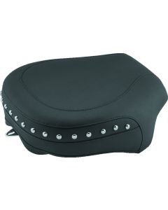 Mustang 08-21 Harley Electra Glide,Rd Glide,Rd King,Str Glide Pass Seat(13.5wide)/Studs - Black - 75451