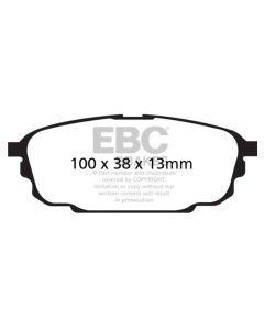 EBC 01-04 Mazda Protege 2.0 (Rear Rotors) Ultimax2 Rear Brake Pads - UD892