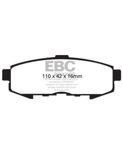 EBC 04-06 Mazda MPV 3.0 Ultimax2 Rear Brake Pads - UD1073