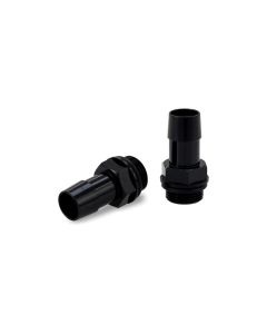 Mishimoto 2pcs. M20x1.5 5/8in Aluminum Catch Can Fittings - Black - MMFT-M20-58BK