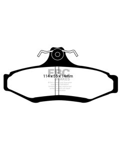 EBC 99+ Daewoo Leganza 2.2 Redstuff Rear Brake Pads - DP31197C
