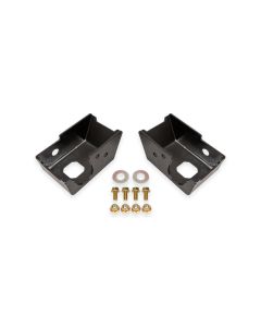 BMR 2021+ Ford Bronco (Exc. Bronco Sport) Rear Shock Mount Skid Plates - Black Hammertone - SG1860H