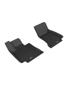 3D MAXpider 2017-2019 Mercedes-Benz E-Class Sedan W213 Kagu 1st Row Floormat - Black - L1MB08811509