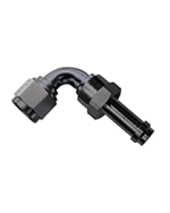 Fragola -6AN 90 Degree EZ Street Hose End Black - 759006-BL