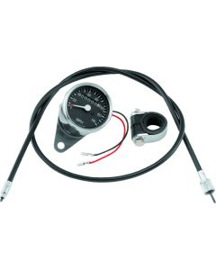 Bikers Choice L73-94 XL 73-94 FX FXR 2:1 Custom Mini Speedo Kit Black Face 140 Mph 2 1/2 Inch - 493304