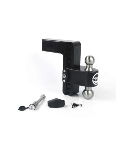 Weigh Safe 180 Hitch 8in Drop Hitch & 2.5in Shank (10K/18.5K GTWR) w/WS05 - Black Cerakote - LTB8-2.5-KA-CER-BLA