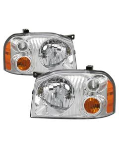 xTune 01-04 Nissan Frontier OEM Headlights - Chrome (HD-JH-NF01-AM-C) - 9042775