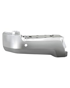 XTune 17-19 Ford F250/ F350 Rear Left Bumper Cap End w/ Sensor Hole - Chrome RB-FF25017-BEWS-L - 9048999