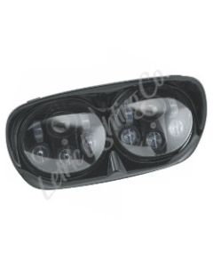 Letric Lighting 98-13 Glide Models LED Black Headlight & Housing Dual 5.75 Projector Lamps - LLC-LRHP-BB