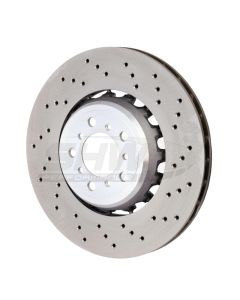 SHW 15-18 BMW M3 3.0L Right Front Cross-Drilled Lightweight Brake Rotor (34112284810) - BFR44810