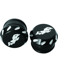 DragonFire Racing Billet Tube Endcap 1.5 in . - Black Anodized - 521003