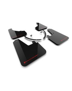 Rally Armor 24-25 Hyundai Santa Fe Black Mud Flap w/Red Logo - MF118-UR-BLK-RD