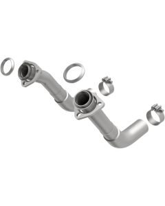 MagnaFlow 66-72 Chevy C10 Pickup V8 2-Piece Front Exhuast Pipe Kit (2in Tubing/Clamps/Inlet Flanges) - 15380
