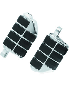 Kuryakyn Dually ISO Peg With Male Mount Adapter Chrome (Pair) - 8028