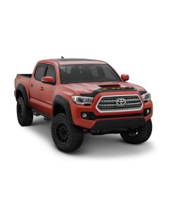 AVS 10-22 Toyota 4Runner Aeroskin Low Profile Hood Shield w/ Lights - Black - 753025