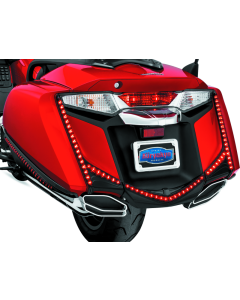Kuryakyn L.E.D. Rear Fender Tip 12-17 GL1800 Gloss Black Smoke Lens - 3248