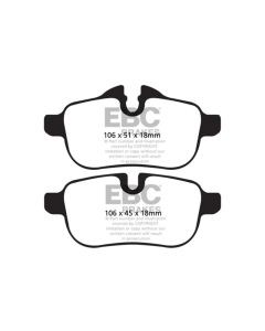 EBC 09+ BMW Z4 3.0 (E89) Yellowstuff Rear Brake Pads - DP42046R