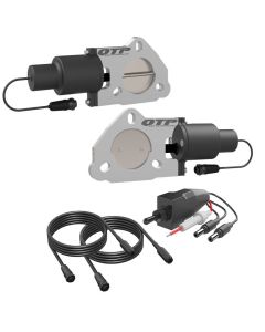 QTP 2.5in Bolt-On QTEC Dual Electric Cutout Valves - Pair - QTEC50