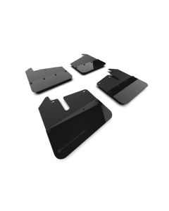 Rally Armor 20-25 GMC Sierra 2500/3500 HD Denali Black Mud Flap w/Metallic Black Logo - MF131-BLK-MBK