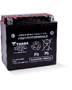 Yuasa YTX14H-BS High Performance AGM 12-Volt Battery w/Bottle - YUAM6RH4H