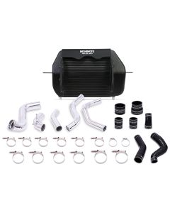 Mishimoto 2011-2014 Ford F-150 EcoBoost Black Intercooler w/ Polished Pipes - MMINT-F150-11KPBK