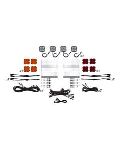 Diode Dynamics Single-Color Rock Light Installer Kit (12-pack) - DD7746