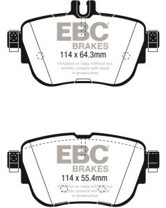 EBC 2017+ Mercedes-Benz E300 (W213) Yellowstuff Rear Brake Pads - DP42297R