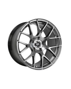 Enkei Raijin 18x8 45mm Offset 5x112 Bolt Pattern 72.6 Bore Diamter Hyper Silver Wheel - 467-880-4445HS