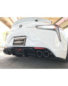 LEXON - Rear Under Diffuser - Lexus LC (2018+) - Half FRP/ Half Carbon Fiber- **Special Order- Contact for Lead Time**