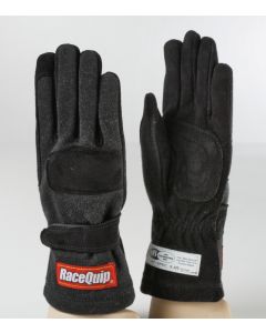 RaceQuip Black 2-Layer SFI-5 Glove - Large - 355005