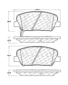 StopTech 11-15 Kia Optima Street Street Touring Front Brake Pads - 308.14130