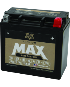 Twin Power GYZ-16HL Premium MAX Battery Replaces H-D 65958-04 Made in USA 240 CCA - 485023