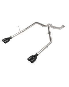 aFe Vulcan Series 3in 304SS DPF-Back 21 Jeep Gladiator V6-3.0L (td) Dual Black Tip - 49-38095-B