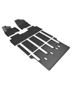 3D Maxpider 22-24 Kia Carnival 7-Seat W/ Rear Auto Seat Kagu Black R1 R2 R3 - L1KA06301509