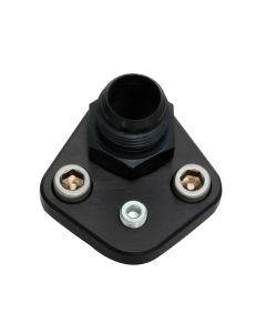 Moroso Chevrolet Big Block/Chrysler 273-440/Ford Fuel Pump Block-Off Plate w/Fitting - Billet Alum - 65398