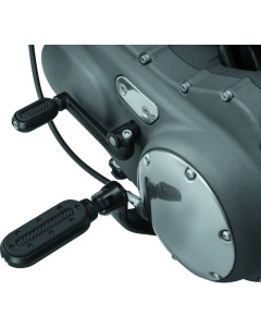 Kuryakyn Heavy Industry Pegs With Adapters Satin Black - 7032